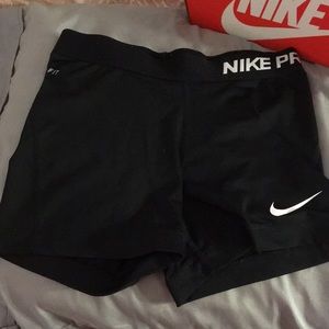 Nike pro spandex shorts